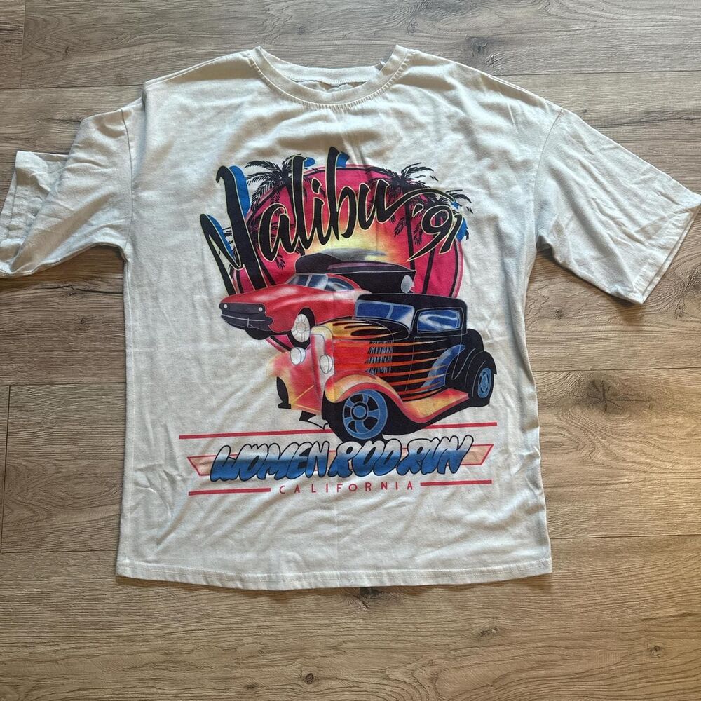 Vintage 1991 Malibu Racing Graphic Tee medium